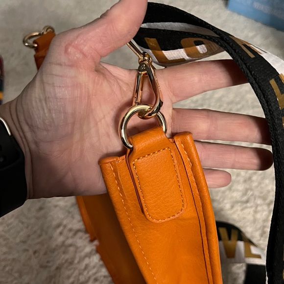 Mix & Match Mini Messenger Bag in Orange - Picture 10 of 11